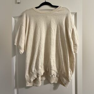 Elisabeth By Liz Claiborne Cream Short Sleeve Sweater 2x